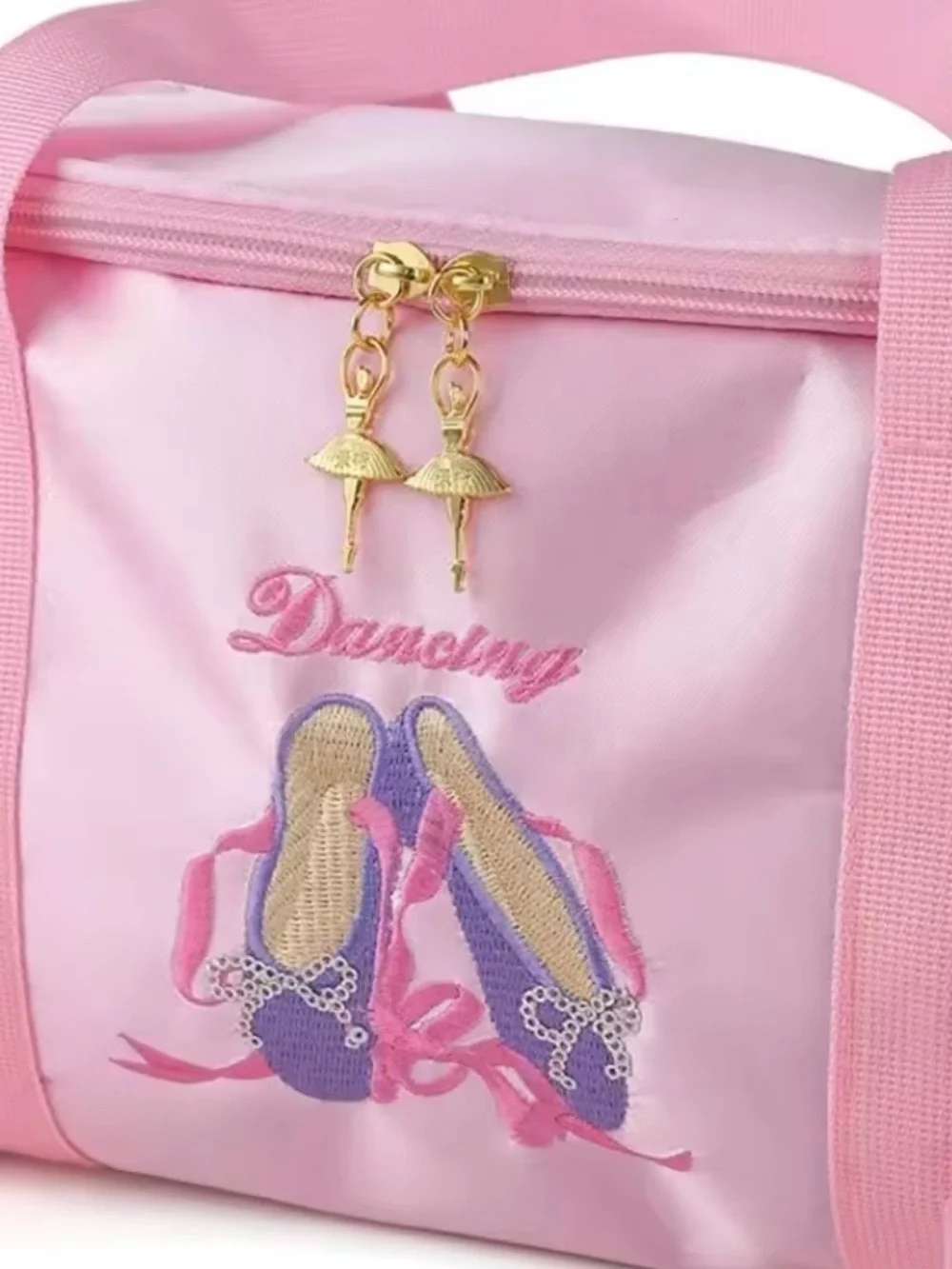 Girls Ballet Dance Bag Pink Lace Duffel Ballerina Tote NWT 🎀